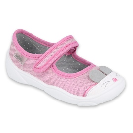 Befado Kinderschuhe 209P034 rosa silber-