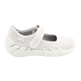 Befado Kinder silber Speedy Schuhe 109P222 weiß silber-