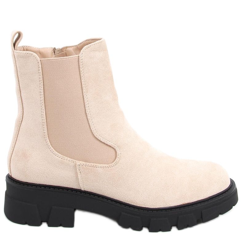 Hege Chelsea-Stiefel aus Wildleder in Beige
