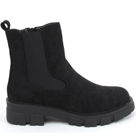 Hege Schwarze Chelsea-Stiefel aus Wildleder