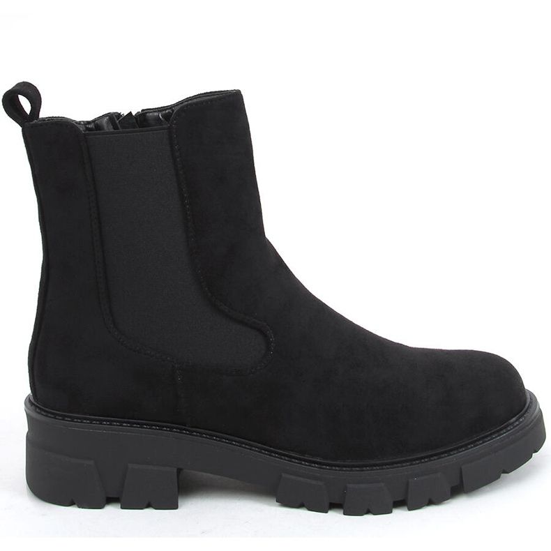 Hege Schwarze Chelsea-Stiefel aus Wildleder