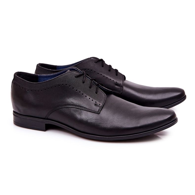 Bednarek Polish Shoes Elegante Lederschuhe Bednarek 724 Schwarz