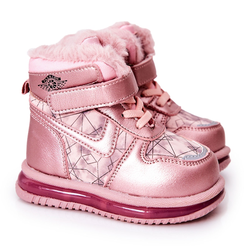 PJ2 Warme Schneestiefel für Kinder Pink Shirinell rosa
