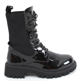 Militärstiefel mit Sockenoberteil Sanna Black schwarz