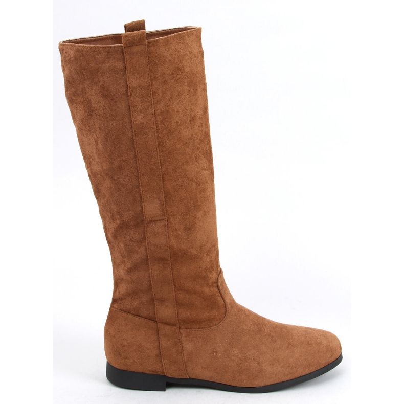 Flatty Camel flache Stiefel braun