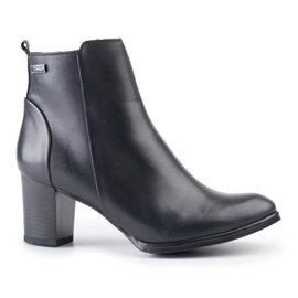 Marco Shoes Lederstiefel 0599B-001-4 schwarz