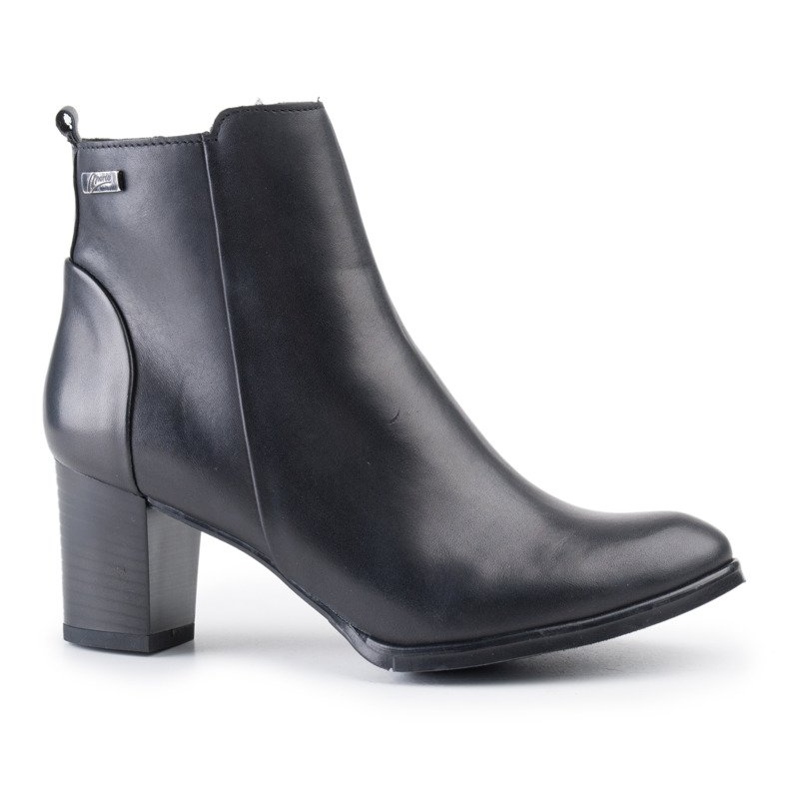 Marco Shoes Lederstiefel 0599B-001-4 schwarz