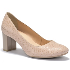 Marco Shoes Glatte und bequeme Marco Schuhe in Beige
