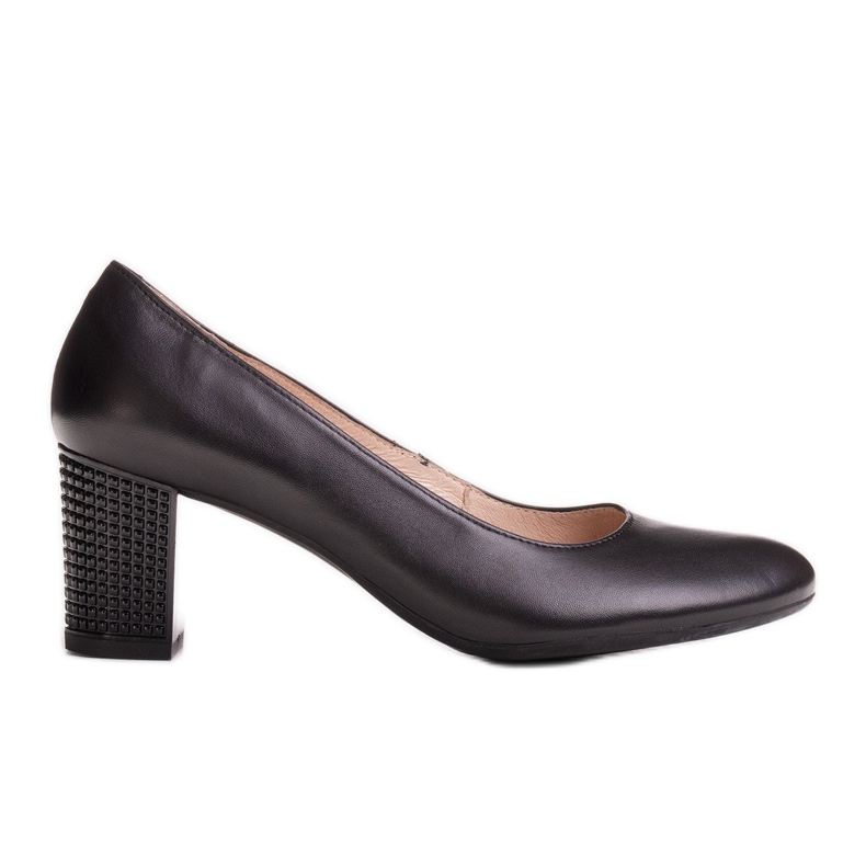 Marco Shoes Glatte schwarze Schuhe 1170P mit 3D-Absatz