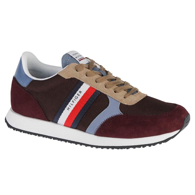 Tommy Hilfiger Runner Lo Color Mix Schuhe FM0FM03815-GR8 braun