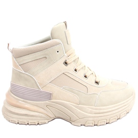 Diana Beige High-Top-Sneakers