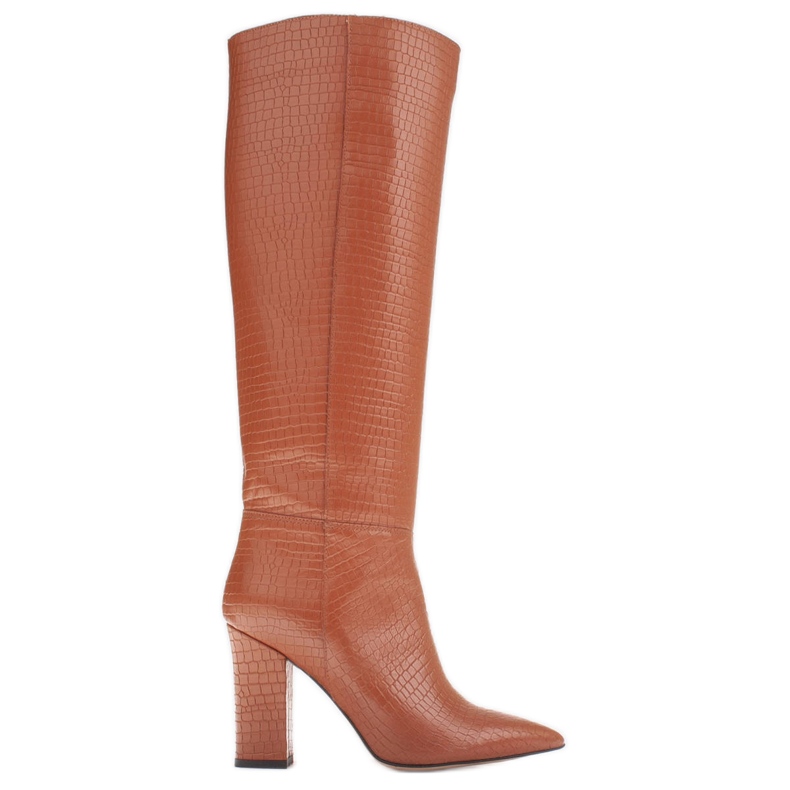 Marco Shoes Kate Stiefel mit breiterem Obermaterial braun