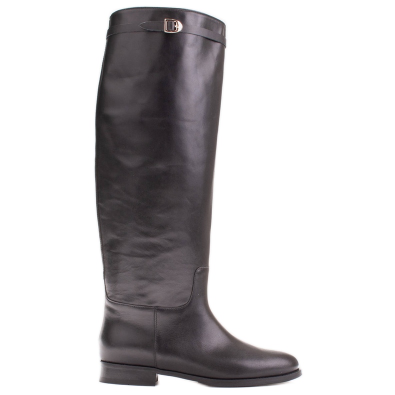 Marco Shoes Lederstiefel für eine breite Wade schwarz