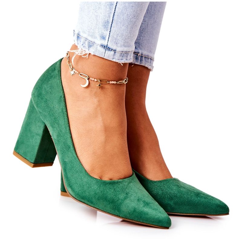 WS1 Pumps On A Pole Wildleder Grün Florena