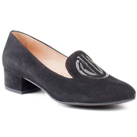 Marco Shoes Wildlederschuhe für Damen. Schwarze Lords