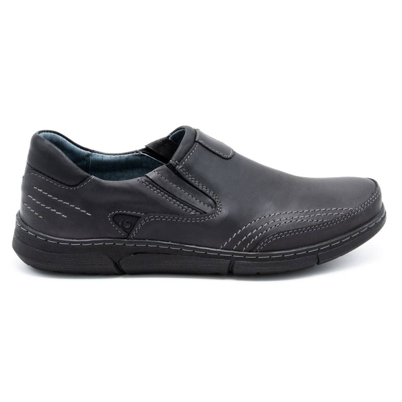 Polbut Herren Slipper J51 grau schwarz