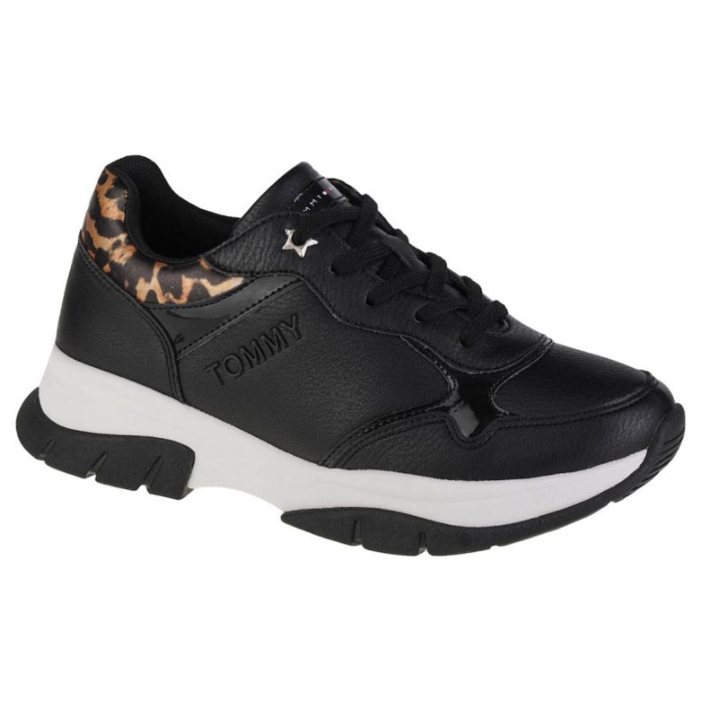 Tommy Hilfiger Niedrig geschnittener Schnür-Sneaker W T3A4-31173-1242999 schwarz