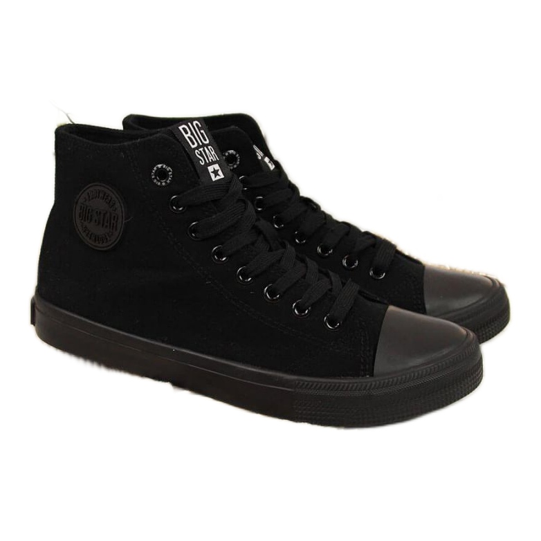 High-Top-Sneaker aus Textil Big Star W FF274A170 schwarz