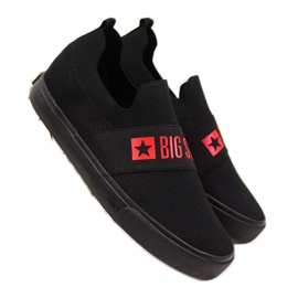 Schwarze Sneaker zum Hineinschlüpfen Big Star W FF274221