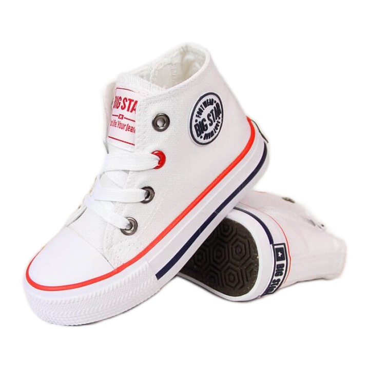 Turnschuhe mit Reißverschluss Big Star Jr HH374083 weiß