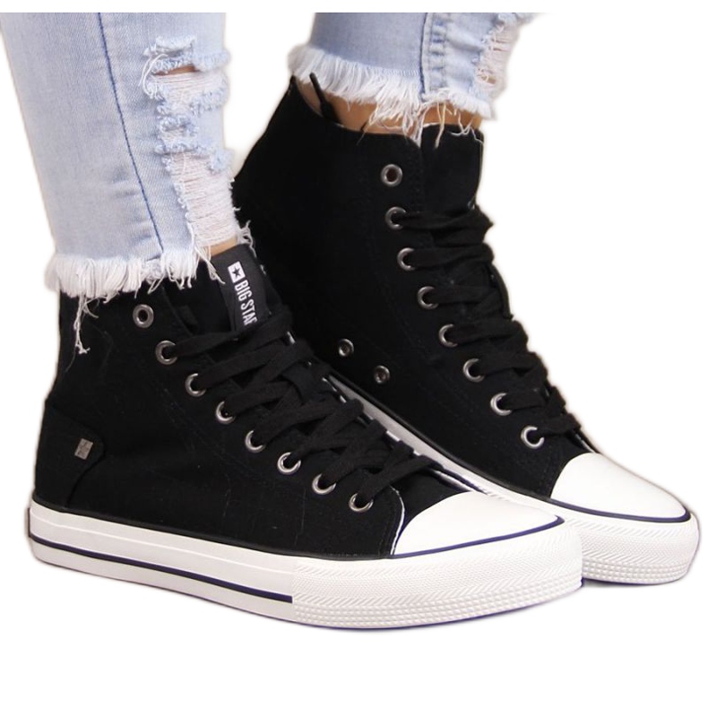 High-Top-Sneaker Big Star W DD274330 schwarz