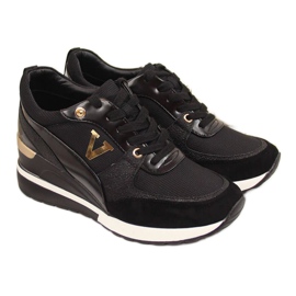 Keil Turnschuhe Potocki W WM747A schwarz golden