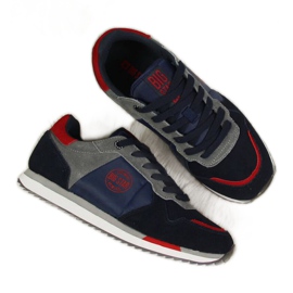 Big Star W GG274A055 marineblaue Turnschuhe schwarz rot grau