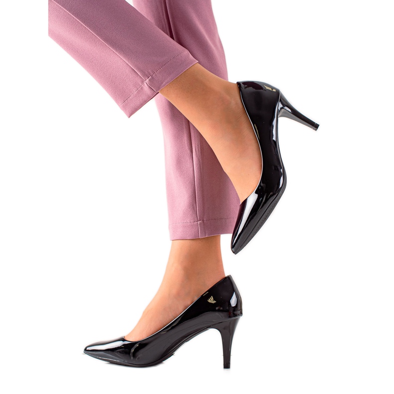 Clowse Elegante lackierte Absätze schwarz