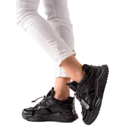 Evento Modische schwarze Turnschuhe