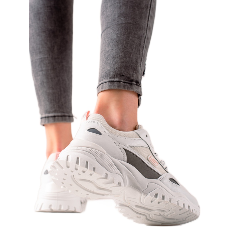 Evento Weiße modische Turnschuhe grau