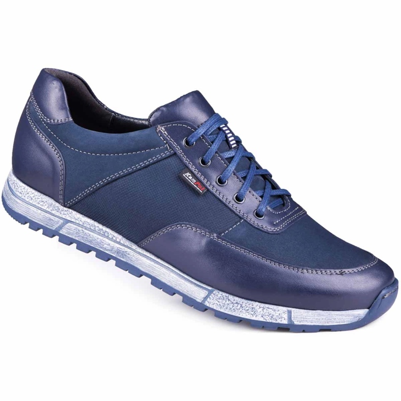 Kampol Freizeitschuhe aus Leder für Herren 31/54 Marineblau