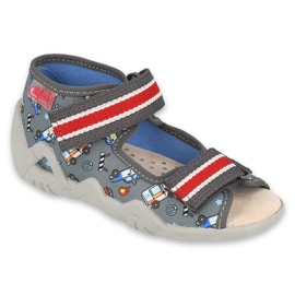 Befado gelbe Kinderschuhe 350P030 grau