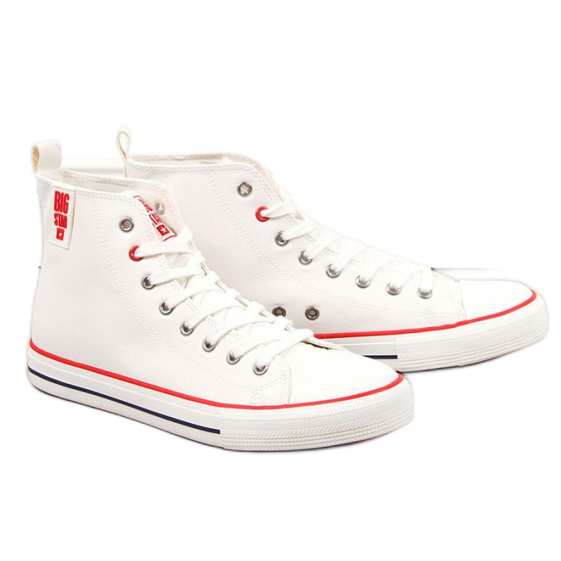 High-Top-Sneaker Big Star M JJ174071 weiß