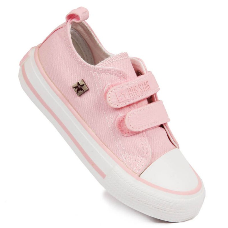 Low-Top-Sneaker Big Star Jr HH374099 rosa schwarz