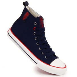 High-Top-Sneaker Big Star W JJ274125 marineblau