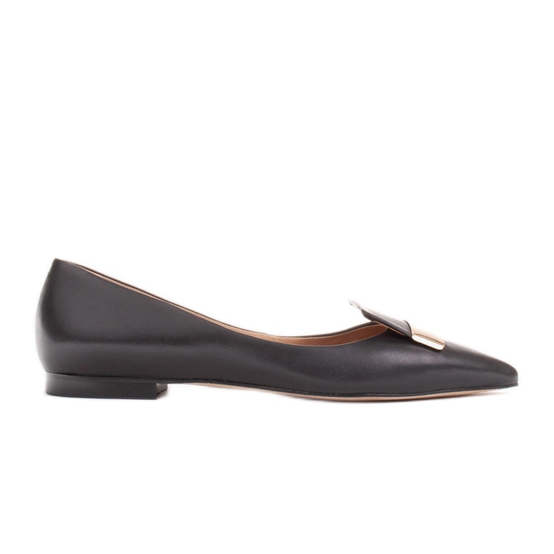 Marco Shoes Ballerinas mit Zierzunge schwarz