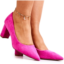 PS1 Wildleder Pumps auf einer Fuchsia Abbey Bar rosa