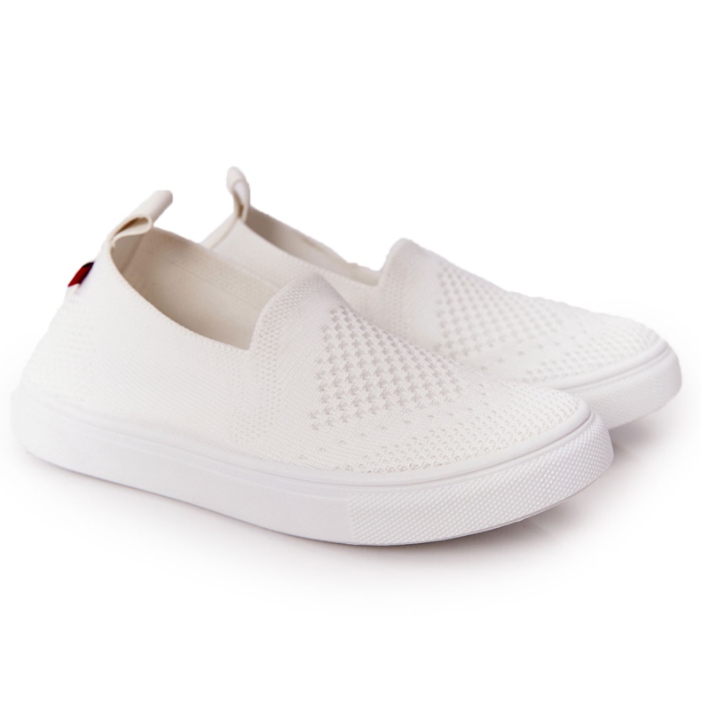 Kinder Slip-On Big Star HH374105 Weiße Slip-On Sneakers