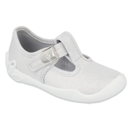 Befado Kinderschuhe silber blank 115X001 grau