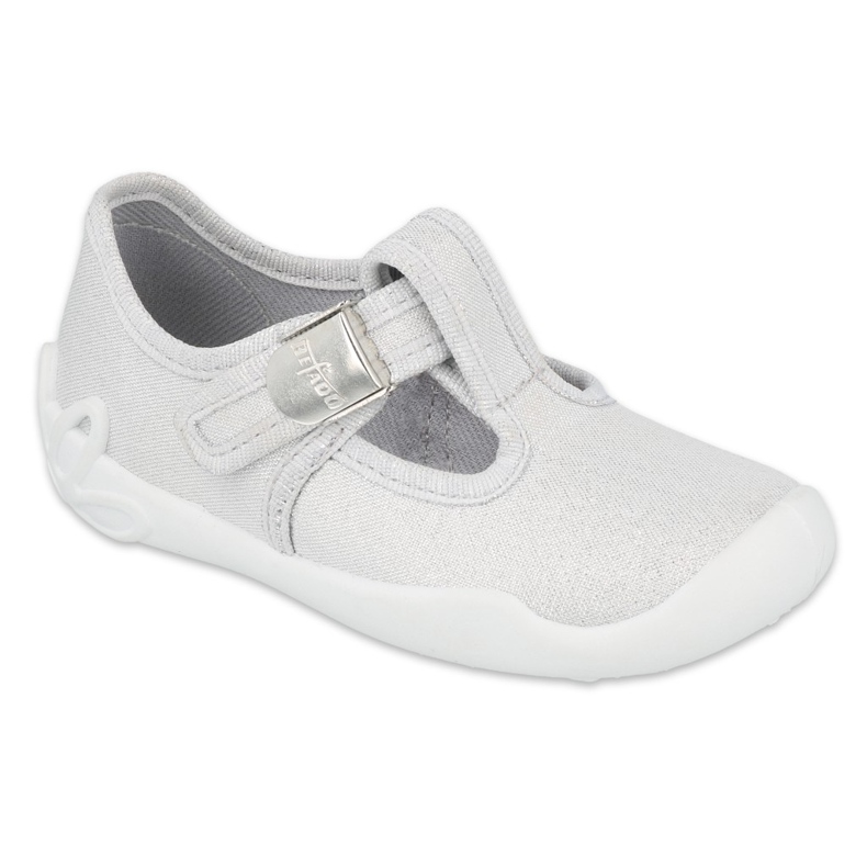 Befado Kinderschuhe silber blank 115X001 silber- grau