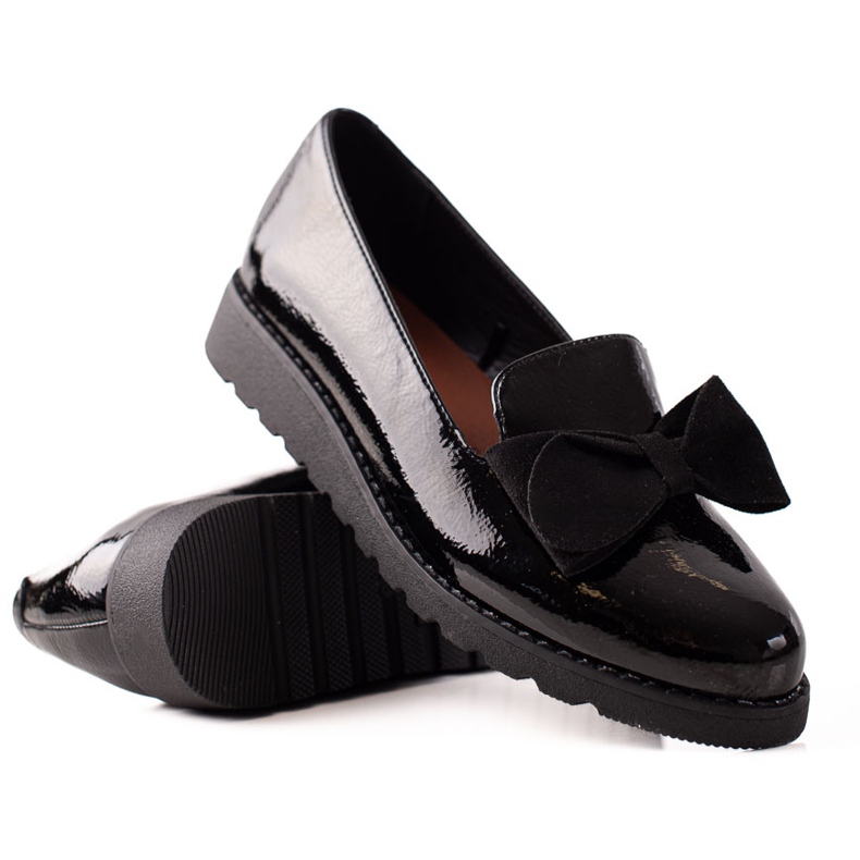 La.Fi Lackierte Schuhe mit Schleife schwarz