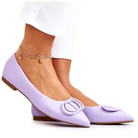 PS1 Lederballerinas in Spitz Violett Rachelle lila