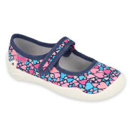 Befado Kinderschuhe 114X475 marineblau rosa