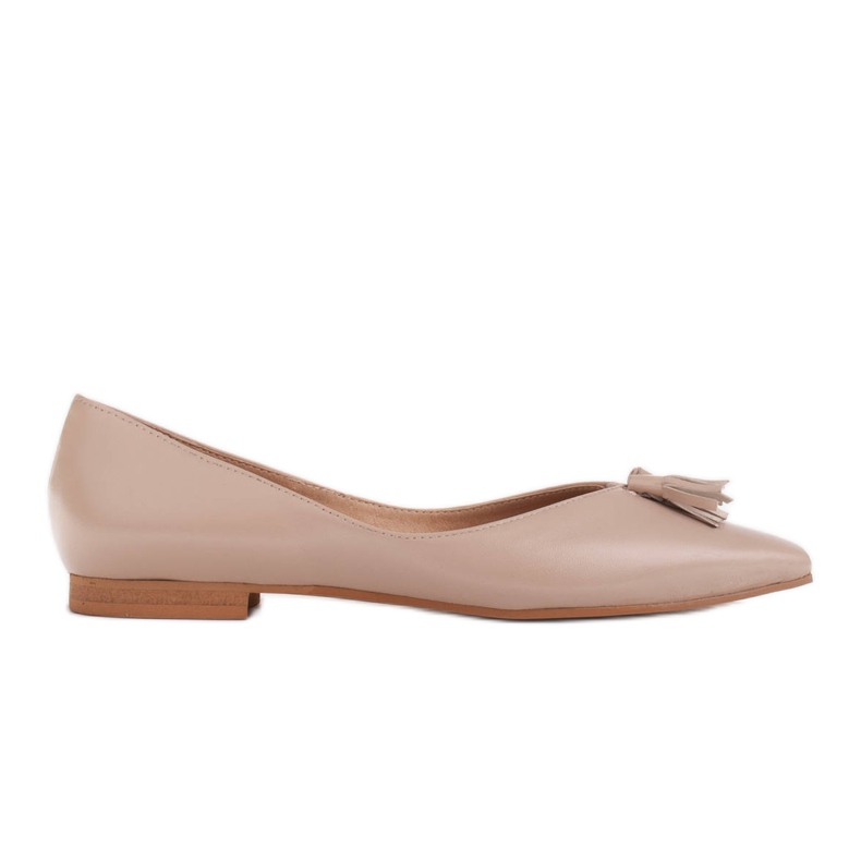 Marco Shoes Ballerinas für Damen mit niedrigen Seiten beige