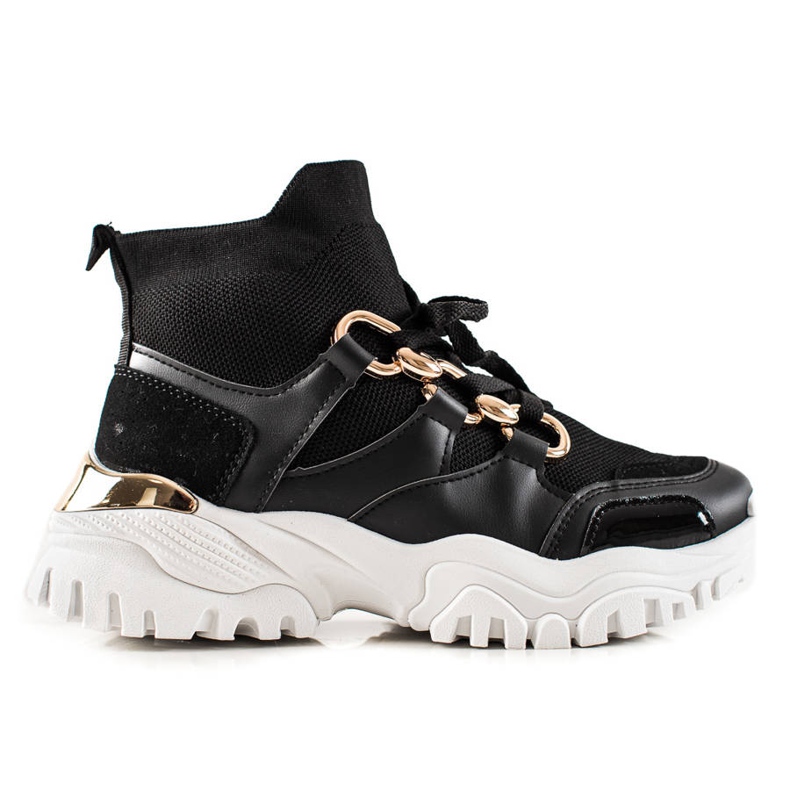 TRENDI Mode-Turnschuhe schwarz