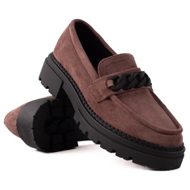 LA.FI Braune Wildleder-Loafer schwarz