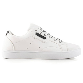 TRENDI Leichte Sportschuhe aus Eco-Leder weiß schwarz