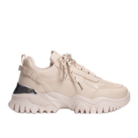 Sneaker in Nude mit metallischen Ansley-Einsätzen rosa