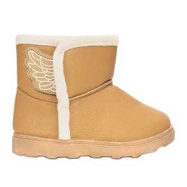 Beige Kinderstiefel Wings