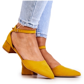 WS1 Wildlederpumps in spitzgelbem Calliope